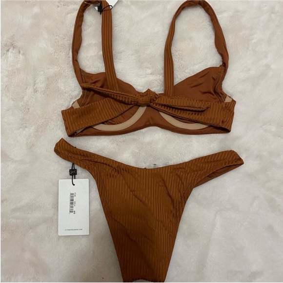 Vitamin A Ribbed Bikini Set - Picture 4 of 5